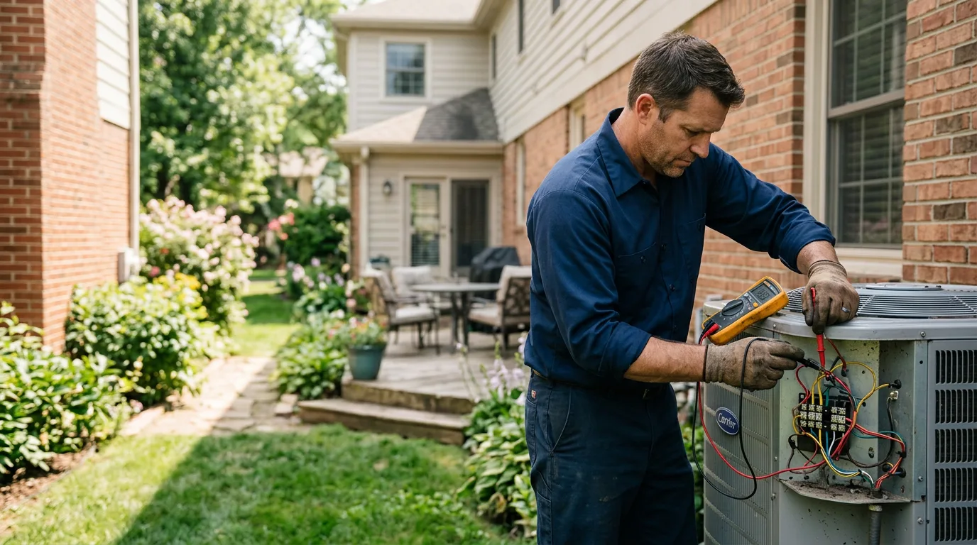 HVAC technician working near Bardstown, KY